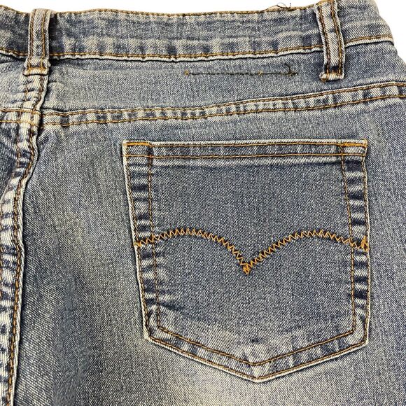 Street Code New York Embellished Jeans Stretch Women Size 13/14 Studded - Picture 13 of 15